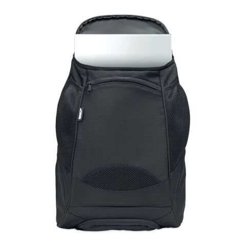 Sac à dos de sport RPET 600D noir | sans marquage | non disponible | non disponible | non disponible