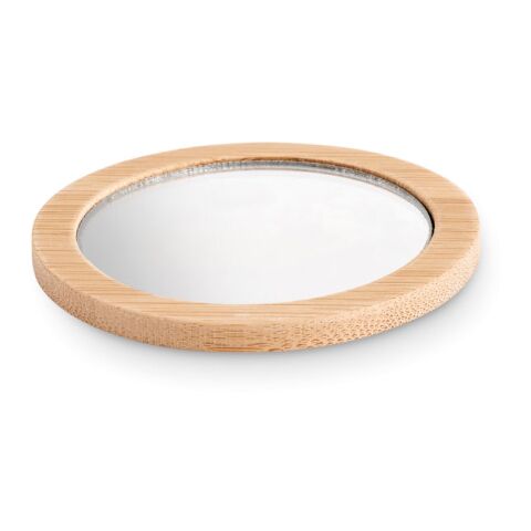 Miroir de poche en bambou bois | sans marquage | non disponible | non disponible | non disponible