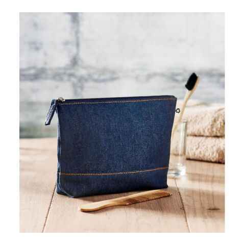 Trousse en denim recyclé bleu | sans marquage | non disponible | non disponible | non disponible