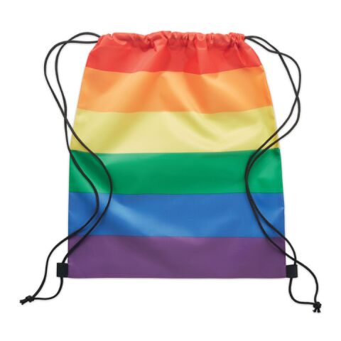 Sac à cordon arc-en-ciel RPET multicolore | sans marquage | non disponible | non disponible | non disponible