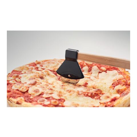 Coupe-pizza manche en bambou noir | sans marquage | non disponible | non disponible