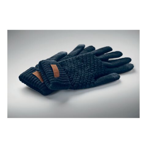 Gants tactiles en RPET Marine foncé | sans marquage | non disponible | non disponible | non disponible