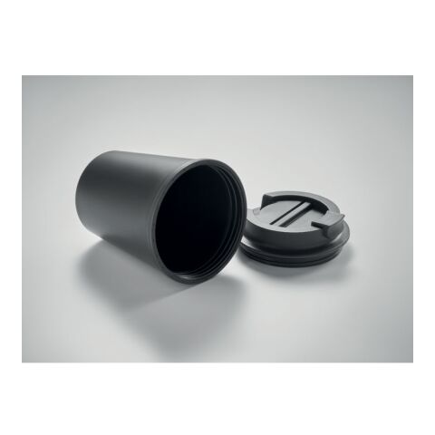 Recycled PP tumbler 300 ml noir | sans marquage | non disponible | non disponible