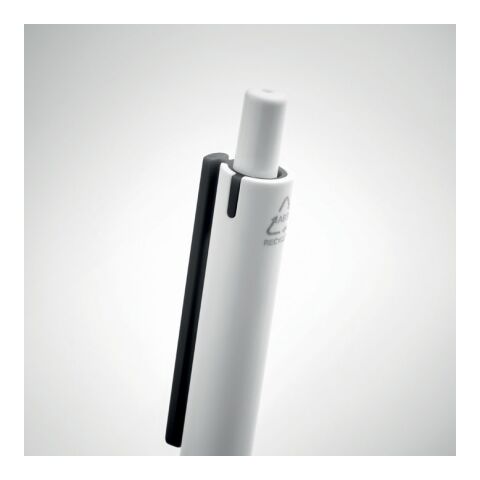 Stylo poussoir en ABS recyclé noir | sans marquage | non disponible | non disponible