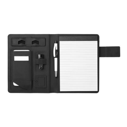 Conférencier A5 et powerbank noir | sans marquage | non disponible | non disponible | non disponible