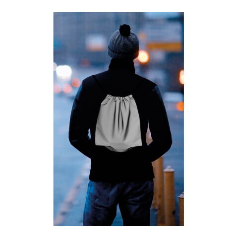 Sac cordelette réfléchissant argent | sans marquage | non disponible | non disponible | non disponible