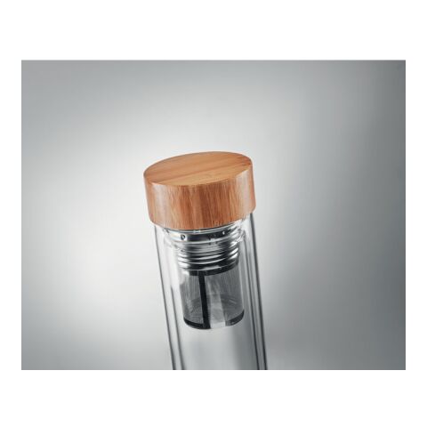 Gourde double paroi  en verre transparent | sans marquage | non disponible | non disponible