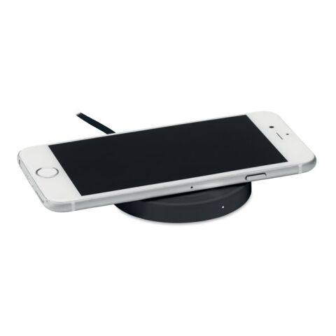Chargeur sans fil rond noir | sans marquage | non disponible | non disponible
