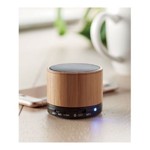 Haut-parleur Bluetooth bambou. noir | sans marquage | non disponible | non disponible | non disponible