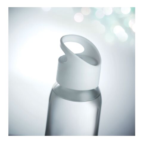 Bouteille en verre coloré avec poignée - 470ml blanc | sans marquage | non disponible | non disponible | non disponible