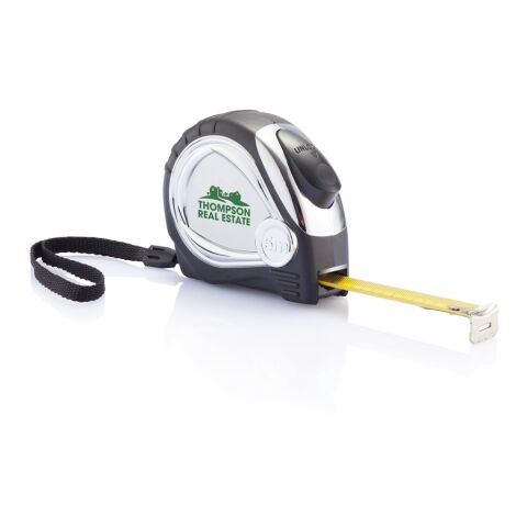 Mètre ruban avec finition chromée automatique noir | sans marquage | non disponible | non disponible