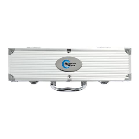 Set de 3 pcs pour barbecue en coffret aluminium argent-noir | sans marquage | non disponible | non disponible | non disponible