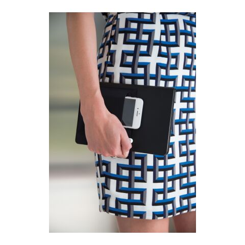 Carnet de notes A5 Deluxe avec pochettes noir | sans marquage | non disponible | non disponible