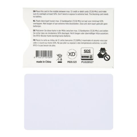 Bouclier anti-RFID blanc | sans marquage | non disponible | non disponible