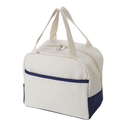 Sac isotherme en coton 280 g/m² Alex bleu marine/beige | sans marquage | non disponible | non disponible