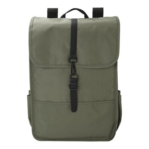 Sac à dos avec rabat en polyester rPET Lyric beige | sans marquage | non disponible | non disponible