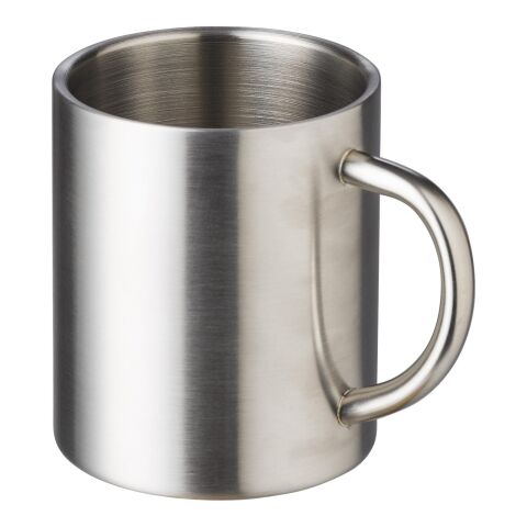 Mug double paroir en acier inoxydable Braylen 250 ml argent