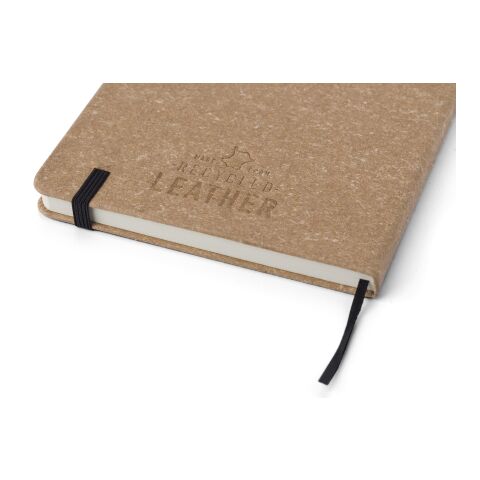 Carnet A5 en cuir recyclé Gianna marron | sans marquage | non disponible | non disponible