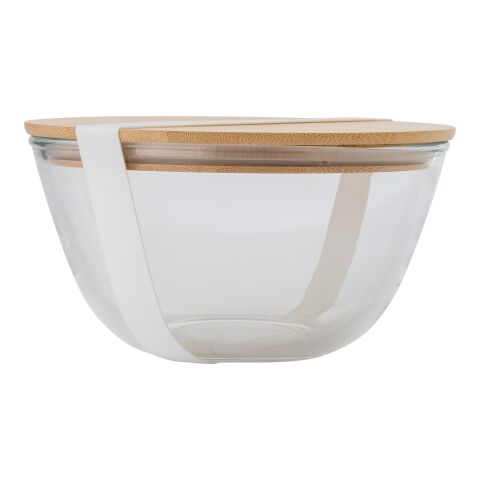 Saladier en verre et bambou Isabeau marron | sans marquage | non disponible | non disponible