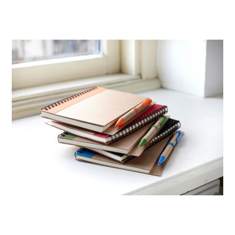 Carnet de note à spirale en papier recyclé - pages lignées vert | sans marquage | non disponible | non disponible