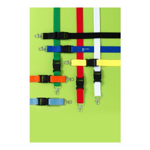 Lanyard en polyester rouge | sans marquage | non disponible | non disponible