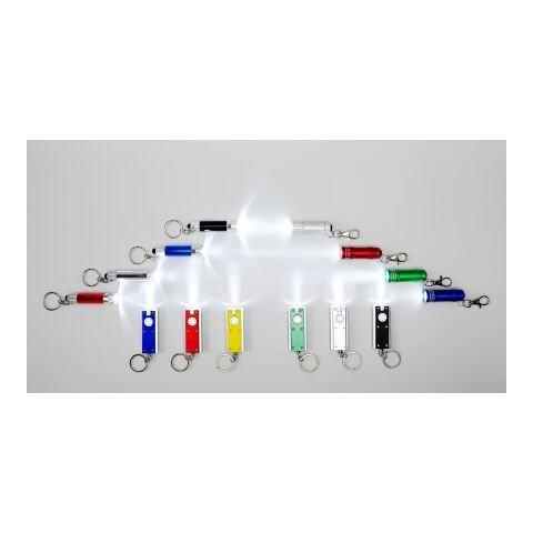 Porte-clés torche 1 LED bleu cobalt | sans marquage | non disponible | non disponible
