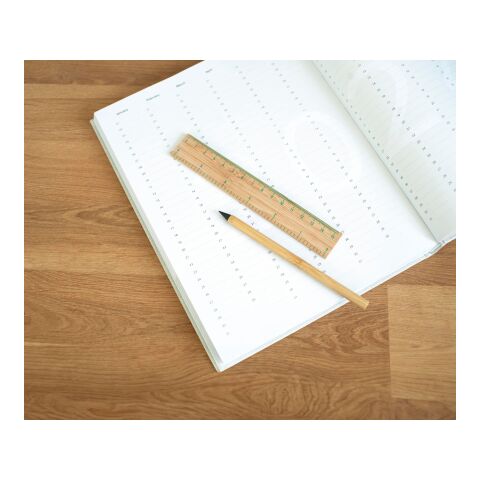 Règle en bambou marron | sans marquage | non disponible | non disponible