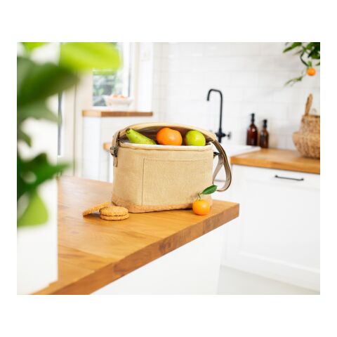 Sac isotherme en polyester rPET Sage beige | sans marquage | non disponible | non disponible