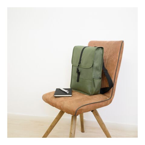 Sac à dos avec rabat en polyester rPET Lyric bleu | sans marquage | non disponible | non disponible