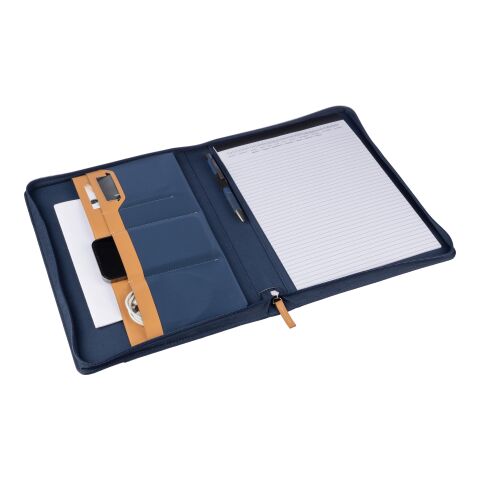 Conférencier A4 zippé en rPET Jasmin noir | sans marquage | non disponible | non disponible