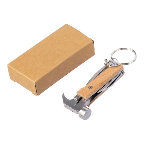 Outil multifonction en bambou avec porte-clés Heinrich marron | sans marquage | non disponible | non disponible