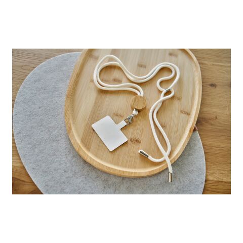 Porte-téléphone lanyard en coton Lucia Martre | sans marquage | non disponible | non disponible