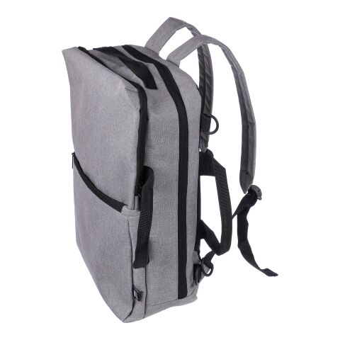 Sac à dos porte-ordinateur de 15&#039;&#039; en polyester rPET 300D Mallory gris clair | sans marquage | non disponible | non disponible