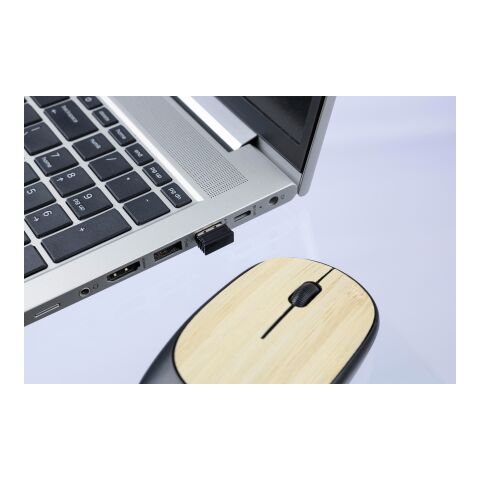 Souris optique sans fil en ABS Eileen noir | sans marquage | non disponible | non disponible