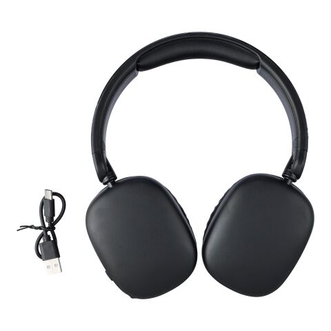 Casque audio en ABS Janice noir | sans marquage | non disponible | non disponible