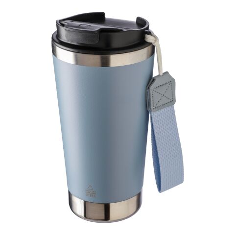Mug isotherme en acier inoxydable recyclé Kayla bleu pastel | sans marquage | non disponible | non disponible