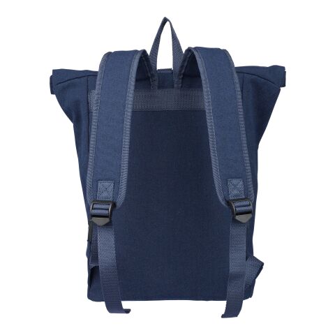 Sac à dos porte-ordinateur en polycoton 330 g/m2 Thaddeux bleu | sans marquage | non disponible | non disponible