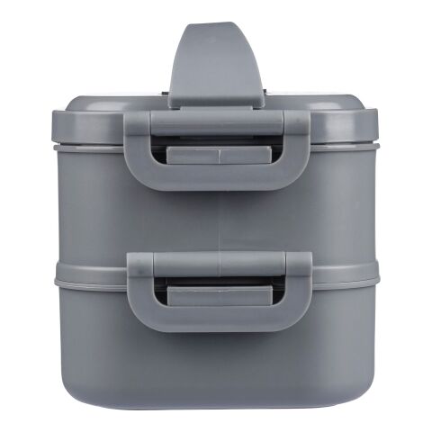 Lunch box en PP d&#039;une capacité totale de 1 600 ml Selwyn blanc | sans marquage | non disponible | non disponible