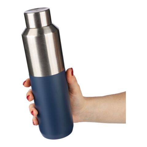 Botella termo de acero inox. reciclado (600 ml) Esen bleu | sans marquage | non disponible | non disponible