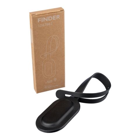 Etiqueta de equipaje de PU reciclado Kaia noir | sans marquage | non disponible | non disponible