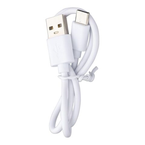 Altavoz de ABS reciclado y rPET Mireya blanc | sans marquage | non disponible | non disponible