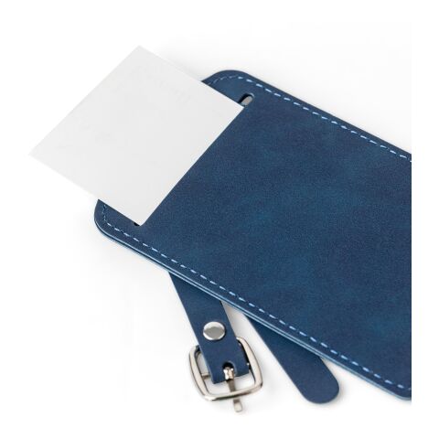 Porte-passeport et étiquette de bagage en PU recyclé Zani noir | sans marquage | non disponible | non disponible