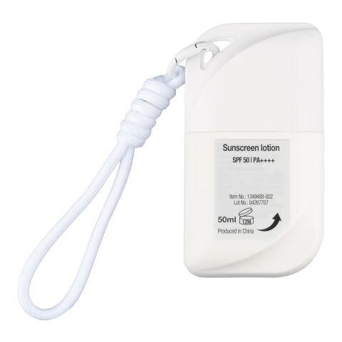 Lotion solaire en tube PP de 50 ml Eitan blanc