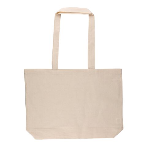 Sac shopping en coton Oeko-Tex® 140 g/m2 Isak beige | sans marquage