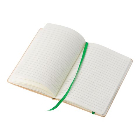 Carnet A5 en carton recyclé Gianni vert lime | sans marquage | non disponible | non disponible