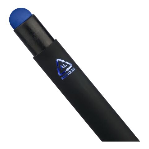 Stylo à bille en aluminium caoutchouté Formentera bleu cobalt | sans marquage | non disponible | non disponible