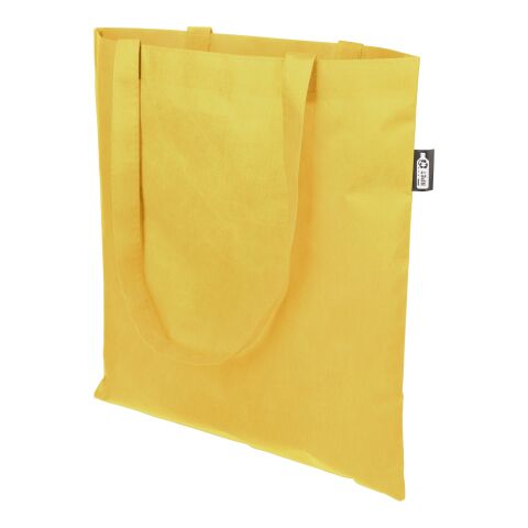 Bolsa con asas de tela no tejida reciclada (80 g/m2) Vian jaune | sans marquage | non disponible | non disponible