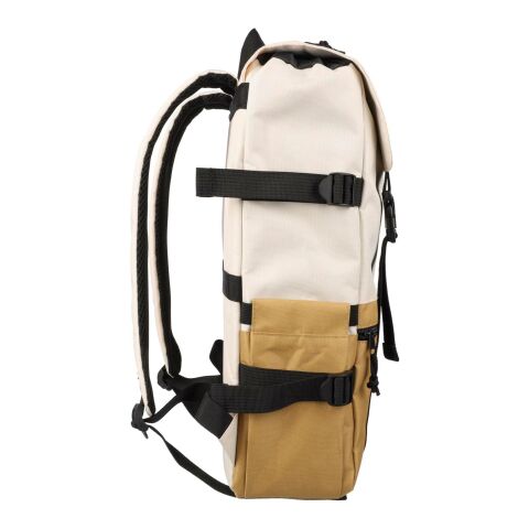 Sac à dos Vayo 2-tons | Recyclé | Ordinateur portable 15" | 11 l beige