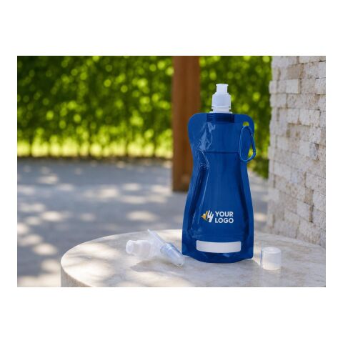 Gourde pliable en PP - 400 ml bleu