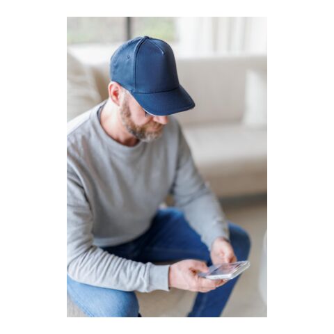 Casquette sandwich en coton jaune